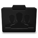 Black Groups Icon 128x128 png